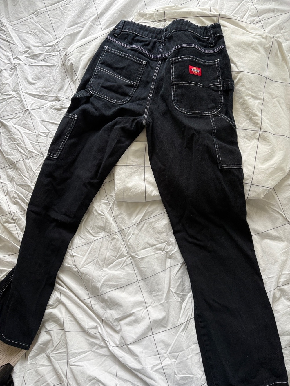 Dickies Carpenter Pants with white stitching